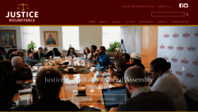 What Justiceroundtable.org website looked like in 2019 (4 years ago)
