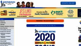 What Jfshouston.org website looked like in 2019 (4 years ago)