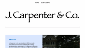 What Jcarpenterandco.com website looked like in 2019 (4 years ago)