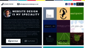What Jamesmonkdesign.co.uk website looked like in 2019 (4 years ago)