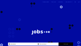 What Jobs.ca website looked like in 2019 (4 years ago)