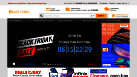 What Justfones.ng website looked like in 2019 (5 years ago)