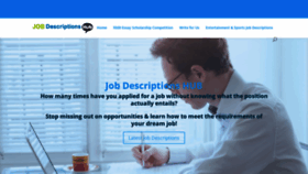 What Jobdescriptionshub.com website looked like in 2019 (4 years ago)