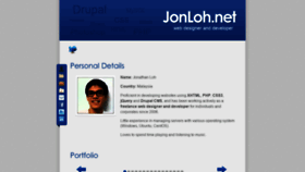 What Jonloh.net website looked like in 2019 (4 years ago)