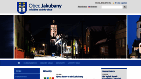 What Jakubany.sk website looked like in 2019 (4 years ago)