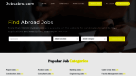 What Jobsabro.com website looked like in 2019 (4 years ago)