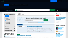 What Jobinabudhabi.com website looked like in 2019 (4 years ago)