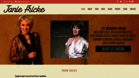What Janiefricke.com website looked like in 2019 (4 years ago)