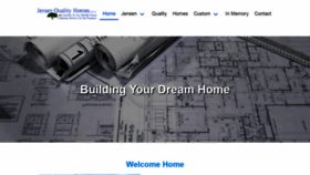 What Jensenqualityhomes.com website looked like in 2019 (4 years ago)