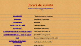 What Jocuridecuvinte.ro website looked like in 2019 (4 years ago)