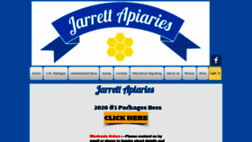 What Jarrettbees.com website looked like in 2019 (4 years ago)