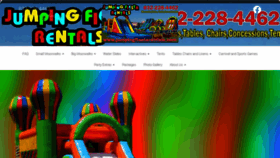 What Jumpingfiestarentals.com website looked like in 2019 (4 years ago)