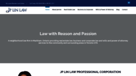 What Jplinlaw.com website looked like in 2019 (4 years ago)