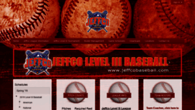 What Jeffcobaseball.com website looked like in 2019 (4 years ago)