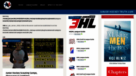 What Juniorhockeytruth.com website looked like in 2019 (4 years ago)