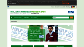 What James-oriordan-medical-centre.nhs.uk website looked like in 2019 (4 years ago)