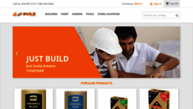 What Justbuild.co.za website looked like in 2019 (4 years ago)