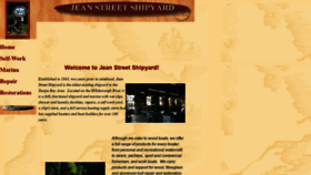 What Jeanstreetshipyard.com website looked like in 2019 (4 years ago)