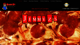 What Jimmyzspizzapa.com website looked like in 2019 (4 years ago)