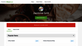 What Jasminegrillcharlotte.com website looked like in 2019 (4 years ago)