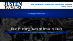 What Justenplumbing.com website looked like in 2019 (4 years ago)