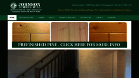What Johnsonlumberllc.com website looked like in 2019 (4 years ago)