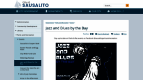 What Jazzandbluesbythebay.com website looked like in 2019 (4 years ago)