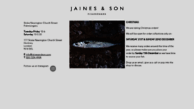 What Jainesfish.com website looked like in 2019 (4 years ago)