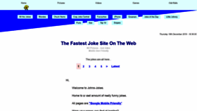 What Johns-jokes.com website looked like in 2019 (4 years ago)