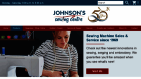 What Johnsonssewing.com website looked like in 2019 (4 years ago)