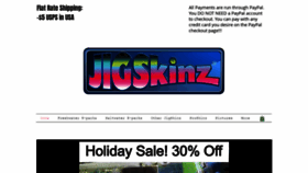 What Jigskinz.com website looked like in 2019 (4 years ago)