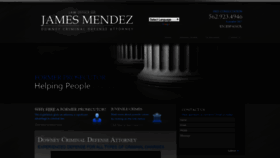 What Jamesmendezlaw.com website looked like in 2019 (4 years ago)