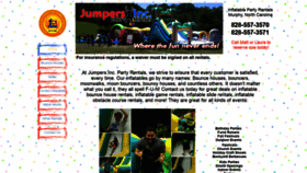 What Jumpersincpartyrentals.com website looked like in 2019 (4 years ago)