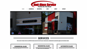 What Jimsglassservice.com website looked like in 2019 (4 years ago)