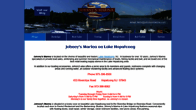 What Johnnysmarina.com website looked like in 2019 (4 years ago)