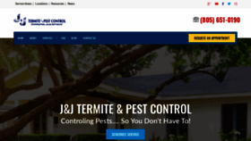 What Jandjpest.com website looked like in 2019 (4 years ago)