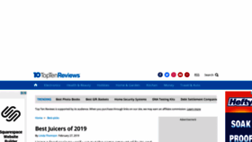 What Juicers-review.toptenreviews.com website looked like in 2019 (4 years ago)