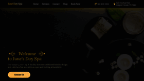 What Junesdayspa.com website looked like in 2019 (4 years ago)