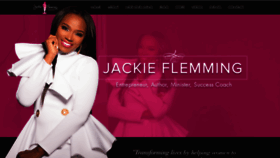 What Jackieflemming.com website looked like in 2019 (4 years ago)
