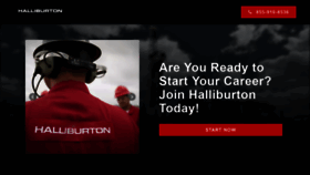 What Jobswithhalliburton.com website looked like in 2019 (4 years ago)