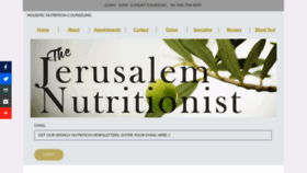 What Jerusalemnutritionist.com website looked like in 2019 (4 years ago)