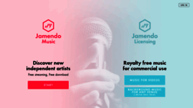 What Jamendo.com website looked like in 2019 (4 years ago)