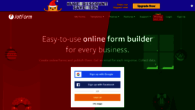 What Jotform.com website looked like in 2019 (4 years ago)