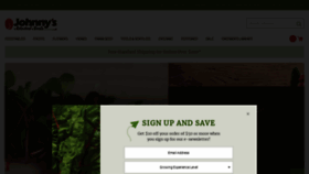 What Johnnyseeds.com website looked like in 2019 (4 years ago)