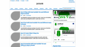 What Java9r.com website looked like in 2019 (4 years ago)