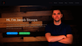 What Jacobstoops.com website looked like in 2019 (4 years ago)