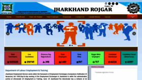 What Jharkhandrojgar.nic.in website looked like in 2019 (4 years ago)