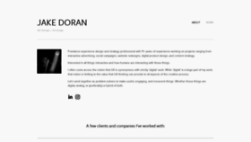 What Jakedoran.me website looked like in 2019 (4 years ago)