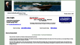 What Johngriffinrealestate.com website looked like in 2020 (4 years ago)