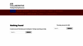 What Jobcollaborative.com website looked like in 2020 (4 years ago)